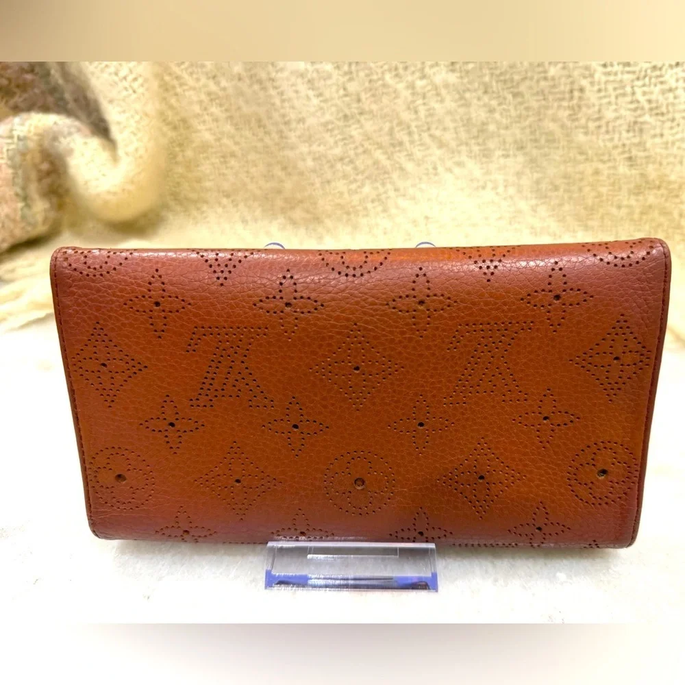 Louis Vuitton Amelia Wallet Monogram Long Wallet Cognac Brown